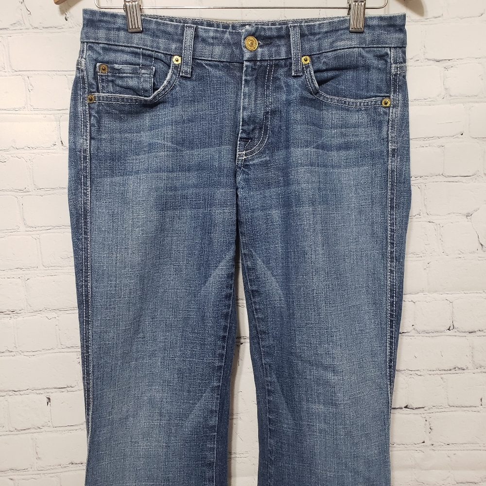 7FAM Sz 27 Vintage "A" Pocket Boot Cut Jeans - Picture 4 of 16